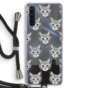 Kitten: Oppo A91 Transparant Hoesje met koord