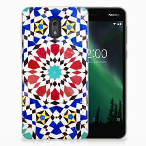 Nokia 2 TPU Siliconen Hoesje Mozaïek