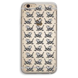Zwarte poes: iPhone 6 Plus / 6S Plus Transparant Hoesje