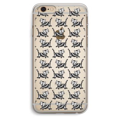 Zwarte poes: iPhone 6 Plus / 6S Plus Transparant Hoesje