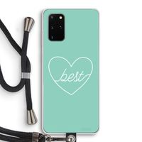 Best heart pastel: Samsung Galaxy S20 Plus Transparant Hoesje met koord