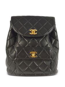 CHANEL Pre-Owned 1995 Duma leather backpack - Noir