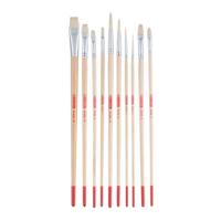 Talens art creation olie&acrylpenselenset v 10 - varkenshaar