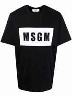 MSGM t-shirt à logo imprimé - Noir - thumbnail