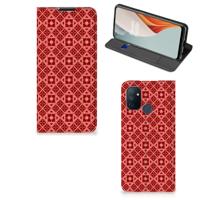 OnePlus Nord N100 | Hoesje met Magneet | Batik Rood