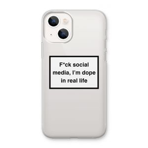 I'm dope: iPhone 13 mini Transparant Hoesje