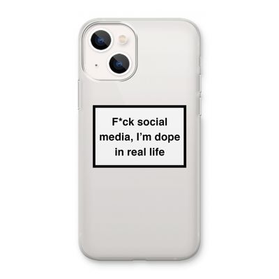 I'm dope: iPhone 13 mini Transparant Hoesje