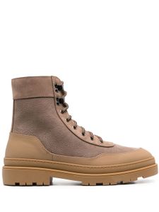 Brunello Cucinelli bottines en daim - Marron
