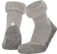 Warme slofsokken - Anti slip huissokken - Pantoffelsokken - Wollen grip sokken voor dames en heren