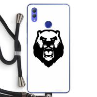 Angry Bear (white): Honor Note 10 Transparant Hoesje met koord