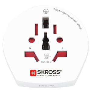Skross 1500211-E netstekker adapter Type F Universeel Wit