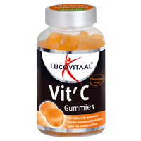 Lucovitaal Voedingssupplementen Vegan Vit'C Gummies Sinaasappel 60Stuks
