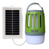 Zonne-energie mug Killer outdoor opknoping Camping anti-insect insect killer kleur: groen + zonnepaneel