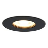 Bari LED Inbouwspot - 4 Watt 345 lumen - 2700K Warm Wit - GU10 - Dimbaar - Rond - IP65 Waterdicht - Zwart - Voor binnen, buiten en badkamer