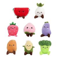 Z1 Fluffy menu groente/fruit pluche 12-14cm