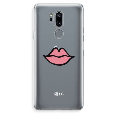 Kusje: LG G7 Thinq Transparant Hoesje