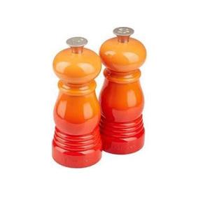 LE CREUSET - Le Moulin - Set van 2 mini molens Oranjerood