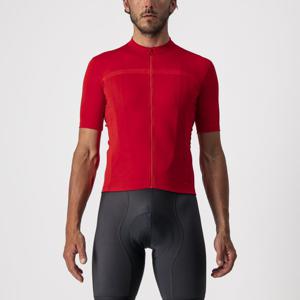 Castelli classifica fietsshirt korte mouw rood heren M