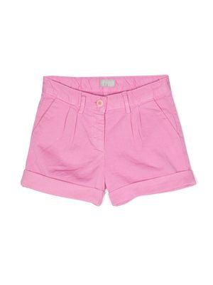 Il Gufo short en coton à plis creux - Rose