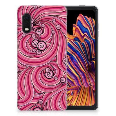 Samsung Xcover Pro | Hoesje maken | Swirl Pink