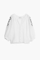 Bloemenblouse - WHITE - XL