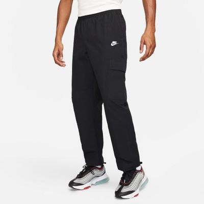 Nike Cargobroek Club Woven - Zwart/Wit Nike Cargobroek Club Woven - Zwart/Wit