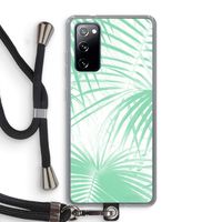Palmbladeren: Samsung Galaxy S20 FE / S20 FE 5G Transparant Hoesje met koord Palmbladeren: Samsung Galaxy S20 FE / S20 FE 5G Transparant Hoesje met koord