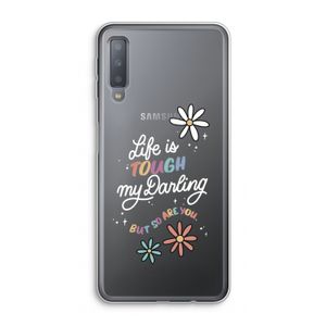 Tough Life: Samsung Galaxy A7 (2018) Transparant Hoesje