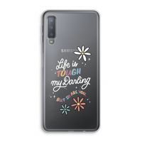 Tough Life: Samsung Galaxy A7 (2018) Transparant Hoesje