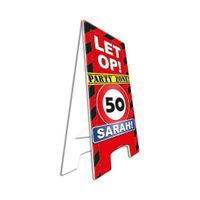 Versiering 50 jaar Sarah bord   -