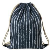 Clayre & Eef Rugzak blauw/wit 34x1x43cm