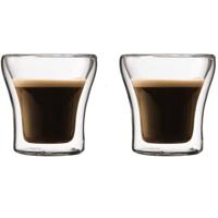 BODUM Set van 2 dubbelwandige ASSAM glazen 0.1L BODUM Set van 2 dubbelwandige ASSAM glazen 0.1L