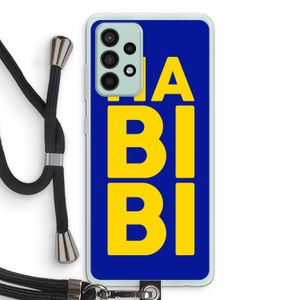 Habibi Blue: Samsung Galaxy A52s 5G Transparant Hoesje met koord