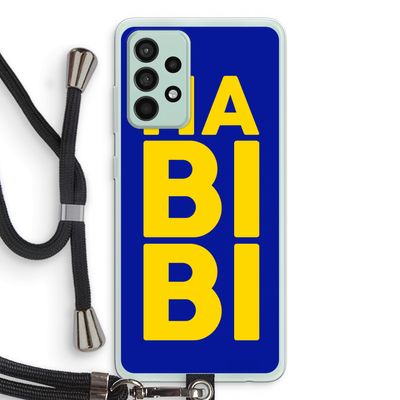 Habibi Blue: Samsung Galaxy A52s 5G Transparant Hoesje met koord