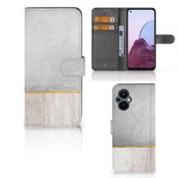 OPPO Reno 8 Lite | OnePlus Nord N20 | Book Style Case | Wood Concrete