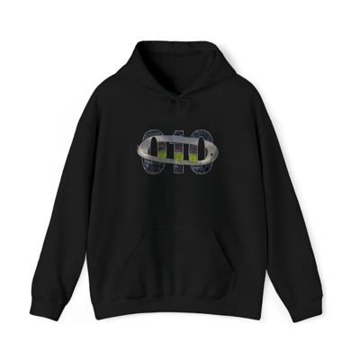 Hoodie relax zwart - 010 Stadion