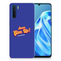 OPPO A91 | Siliconen hoesje | met naam Never Give Up
