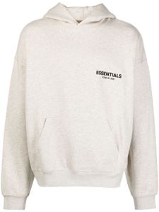 FEAR OF GOD ESSENTIALS hoodie en coton mélangé à logo imprimé - Gris