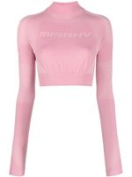 MISBHV haut Stretch Sport à coupe crop - Rose