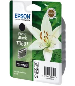 Epson Lily inktpatroon Photo Black T0591 Ultra Chrome K3