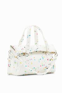 Middelgrote tas met verfdruppels - WHITE - U