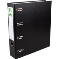 Q-CONNECT ordner, voor ft A4, uit PP en papier, dubbel, rug van 8 cm zwart