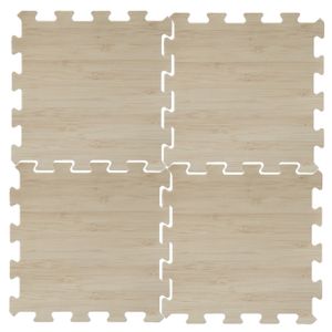 16x stuks Foam puzzelmat zwembadtegels/fitnesstegels hout 50 x 50 cm