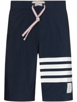 Thom Browne short de bain à détails rayés - Bleu - thumbnail