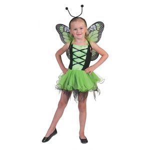 Groen vlinder jurkje voor meisjes