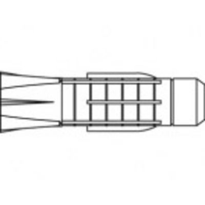 TOOLCRAFT TO-5455083 Plug 31 mm 100 stuk(s)