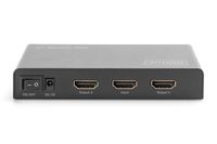 Digitus DS-45324 2 poorten HDMI-splitter LED-weergave, Met metalen behuizing, Ultra HD-geschikt, Met status-LEDs 4096 x 2160 Pixel Zwart - thumbnail