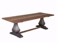 Tower Living Kloostertafel Prato 200 cm Zilver Gerecycled Teak - thumbnail
