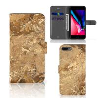 Apple iPhone 7 Plus | 8 Plus | Bookcase | Marmer Creme