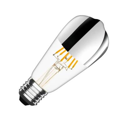 ST64 E27 7.5W zilver reflect big lemon ST64 gloeidraad LED lamp (dimbaar)